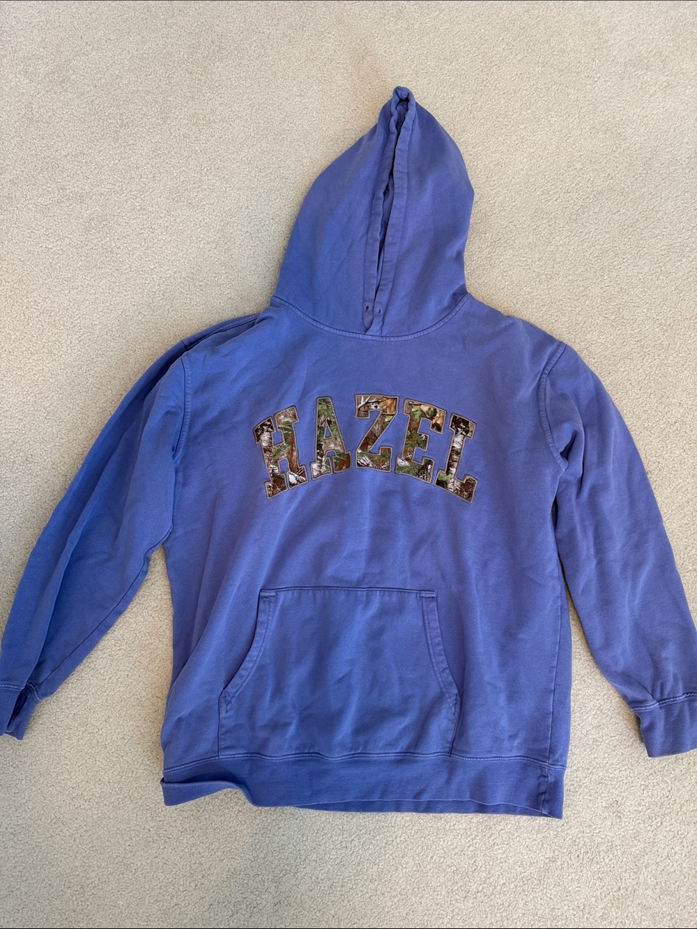 Hazel Pullover Hoodie Sweatshirt - Blue